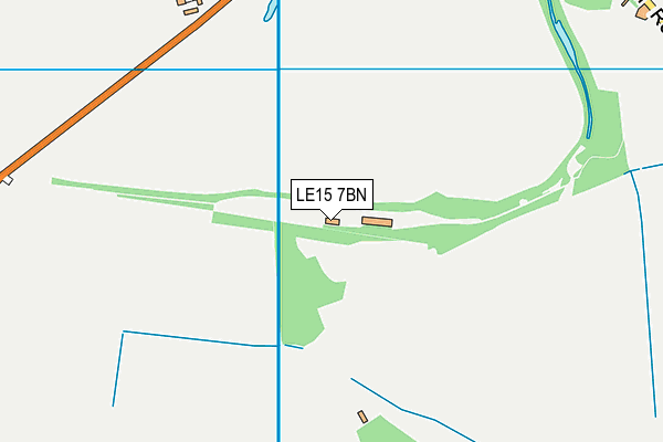LE15 7BN map - OS VectorMap District (Ordnance Survey)