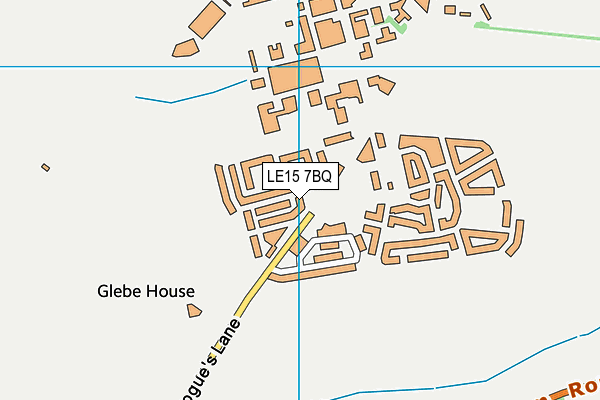 LE15 7BQ map - OS VectorMap District (Ordnance Survey)