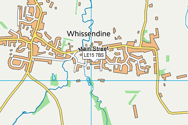 LE15 7BS map - OS VectorMap District (Ordnance Survey)