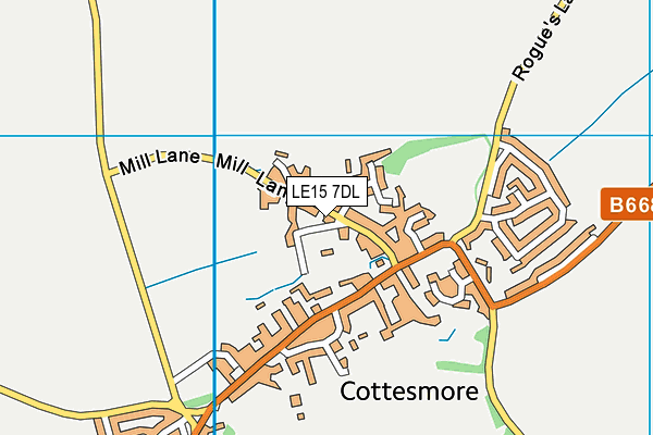St Nicholas Church of England Primary School map (LE15 7DL) - OS VectorMap District (Ordnance Survey)