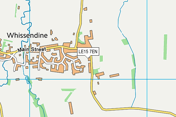 LE15 7EN map - OS VectorMap District (Ordnance Survey)