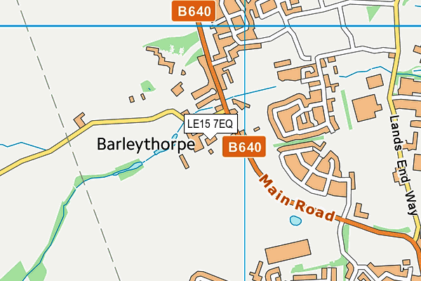 LE15 7EQ map - OS VectorMap District (Ordnance Survey)