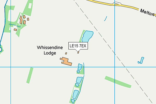 LE15 7EX map - OS VectorMap District (Ordnance Survey)