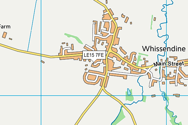 LE15 7FE map - OS VectorMap District (Ordnance Survey)