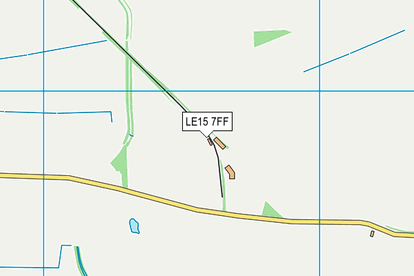 LE15 7FF map - OS VectorMap District (Ordnance Survey)