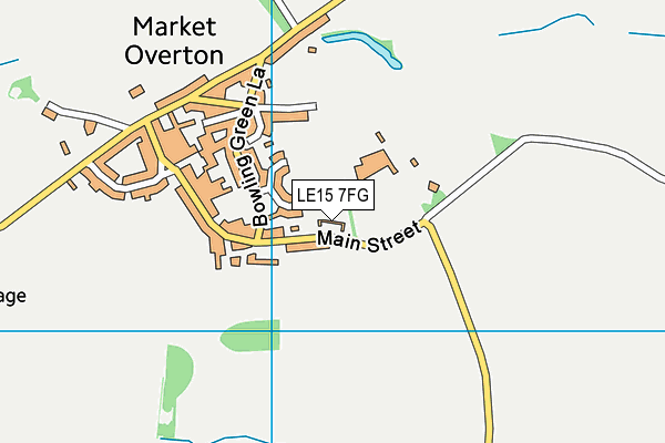 LE15 7FG map - OS VectorMap District (Ordnance Survey)