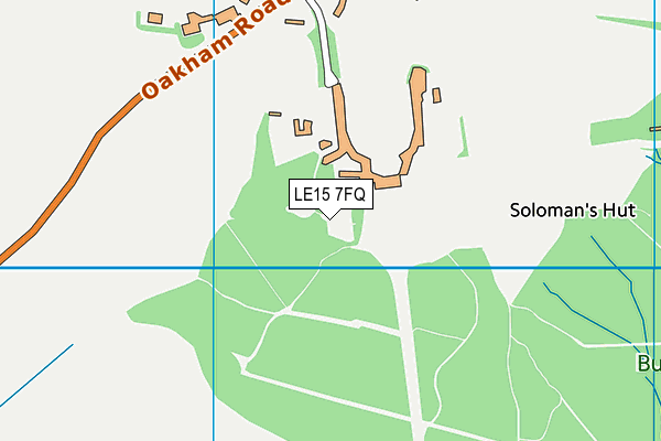 LE15 7FQ map - OS VectorMap District (Ordnance Survey)