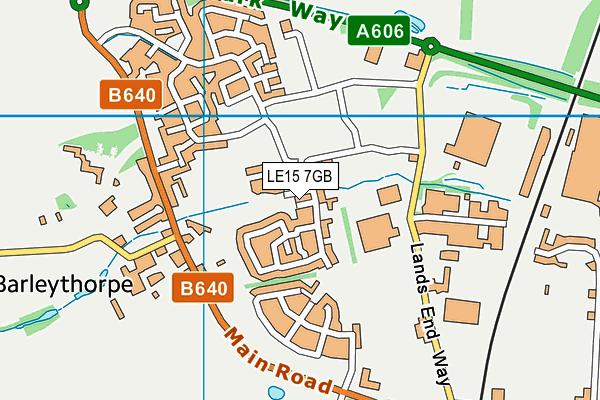 LE15 7GB map - OS VectorMap District (Ordnance Survey)