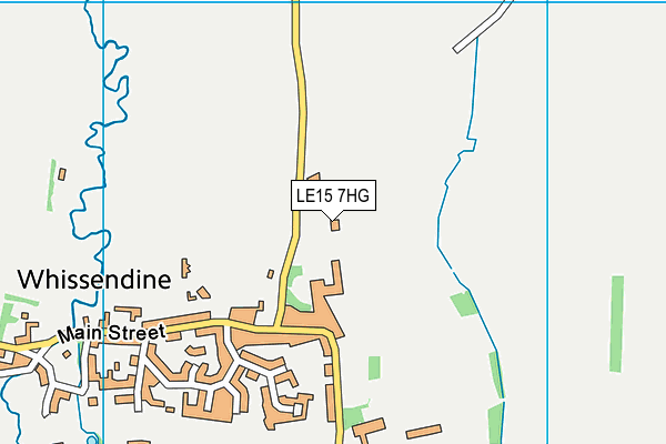 LE15 7HG map - OS VectorMap District (Ordnance Survey)