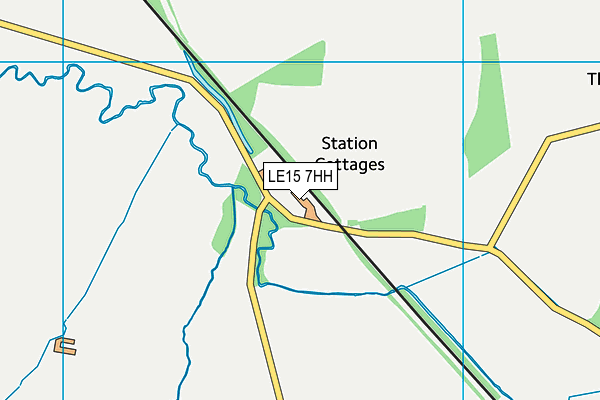 LE15 7HH map - OS VectorMap District (Ordnance Survey)