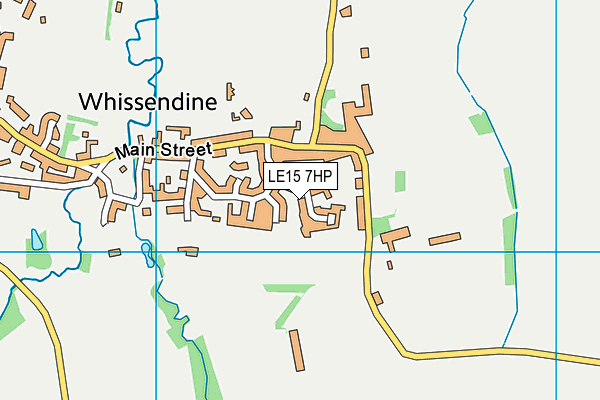 LE15 7HP map - OS VectorMap District (Ordnance Survey)