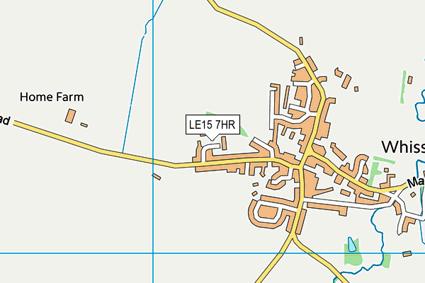 LE15 7HR map - OS VectorMap District (Ordnance Survey)
