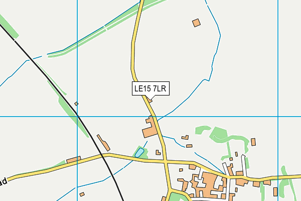 LE15 7LR map - OS VectorMap District (Ordnance Survey)