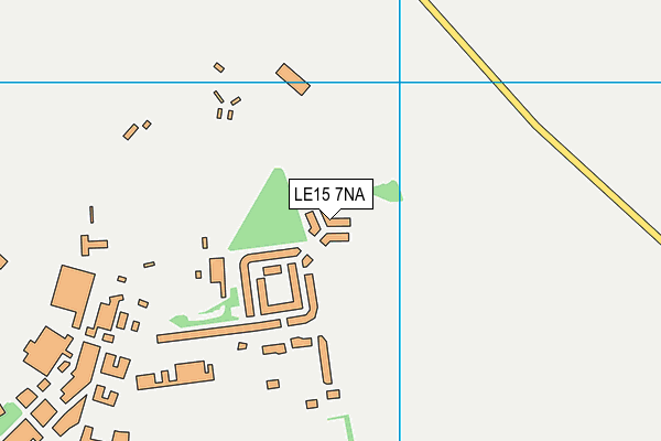 LE15 7NA map - OS VectorMap District (Ordnance Survey)