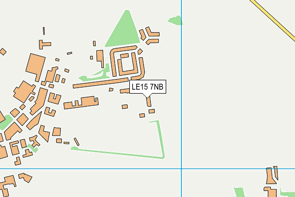 LE15 7NB map - OS VectorMap District (Ordnance Survey)