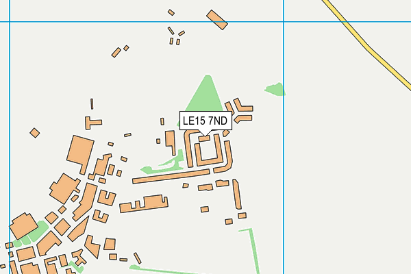 LE15 7ND map - OS VectorMap District (Ordnance Survey)
