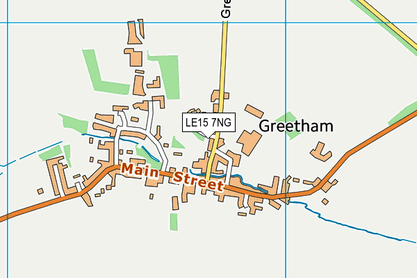 LE15 7NG map - OS VectorMap District (Ordnance Survey)