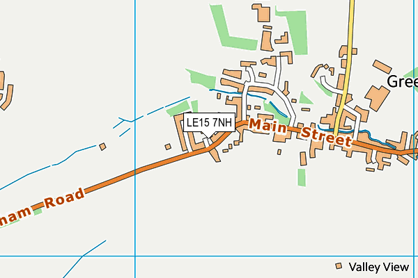 LE15 7NH map - OS VectorMap District (Ordnance Survey)