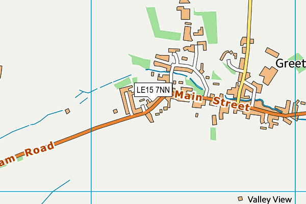 LE15 7NN map - OS VectorMap District (Ordnance Survey)