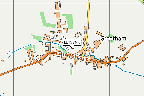 LE15 7NR map - OS VectorMap District (Ordnance Survey)