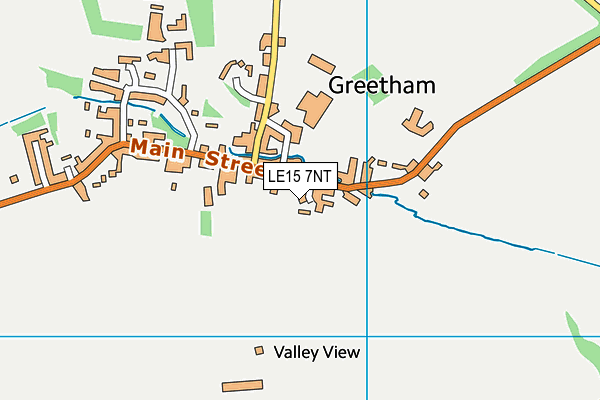 LE15 7NT map - OS VectorMap District (Ordnance Survey)