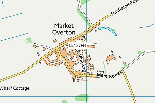 LE15 7PH map - OS VectorMap District (Ordnance Survey)