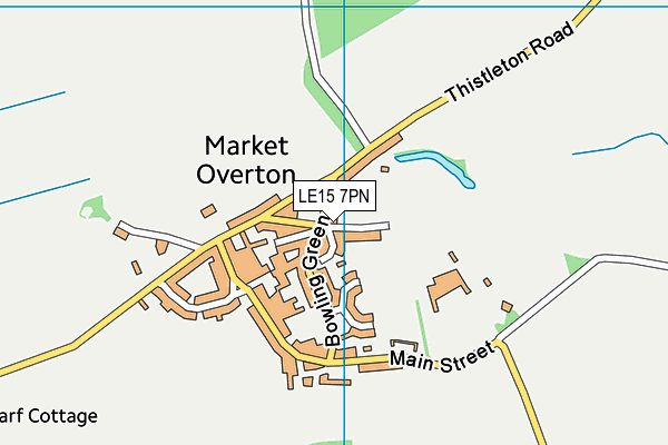 LE15 7PN map - OS VectorMap District (Ordnance Survey)