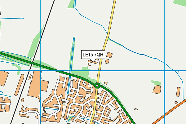 Oakham School (Wilson Pavilion) map (LE15 7QH) - OS VectorMap District (Ordnance Survey)