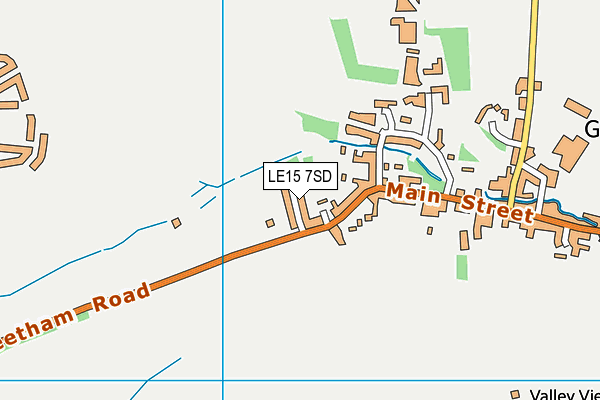 LE15 7SD map - OS VectorMap District (Ordnance Survey)