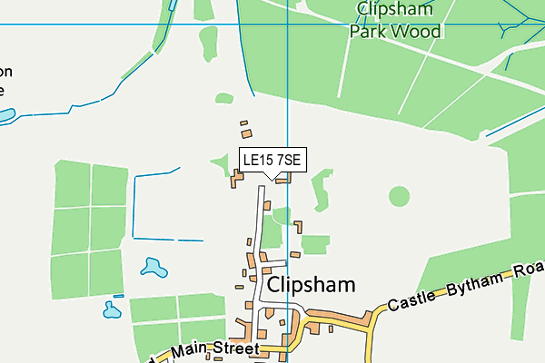 LE15 7SE map - OS VectorMap District (Ordnance Survey)