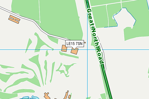 LE15 7SN map - OS VectorMap District (Ordnance Survey)