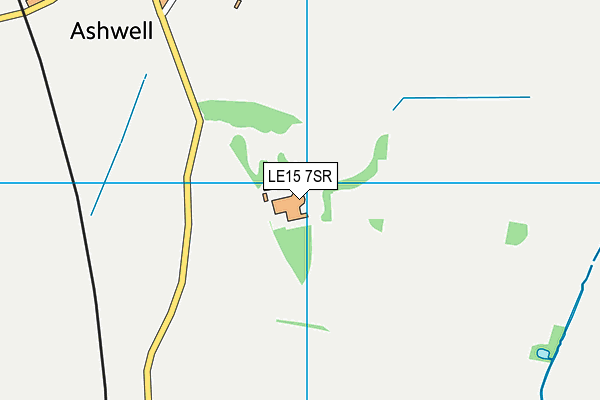 LE15 7SR map - OS VectorMap District (Ordnance Survey)