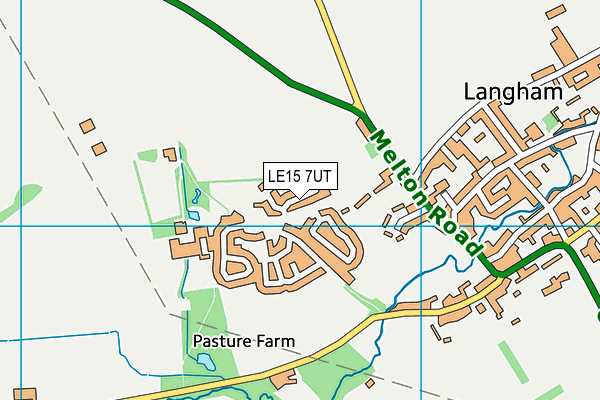 LE15 7UT map - OS VectorMap District (Ordnance Survey)