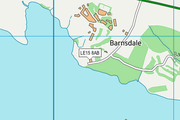 Barnsdale Hall & Country Club map (LE15 8AB) - OS VectorMap District (Ordnance Survey)