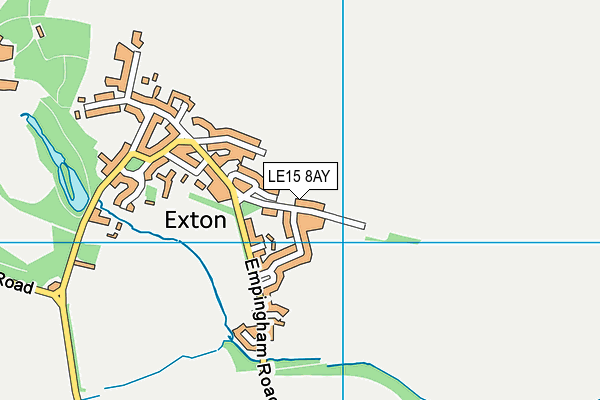 Exton and Greetham CofE Primary School map (LE15 8AY) - OS VectorMap District (Ordnance Survey)