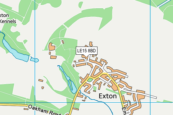 LE15 8BD map - OS VectorMap District (Ordnance Survey)