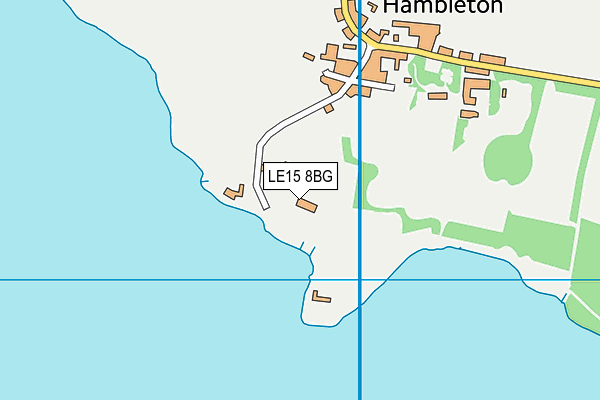 LE15 8BG map - OS VectorMap District (Ordnance Survey)