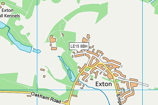 LE15 8BH map - OS VectorMap District (Ordnance Survey)