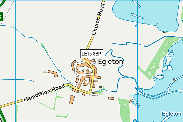 LE15 8BP map - OS VectorMap District (Ordnance Survey)