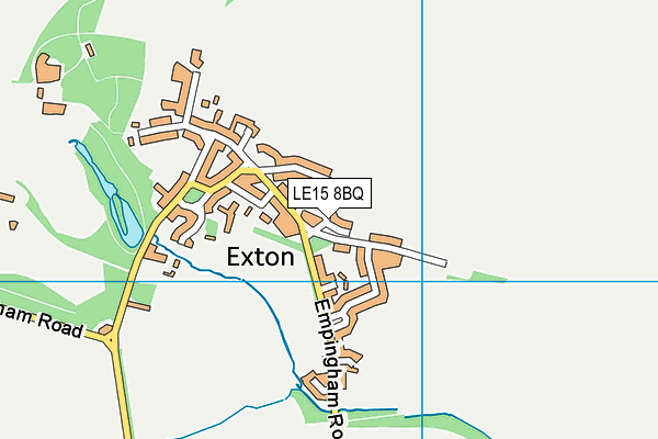 LE15 8BQ map - OS VectorMap District (Ordnance Survey)