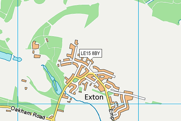 LE15 8BY map - OS VectorMap District (Ordnance Survey)