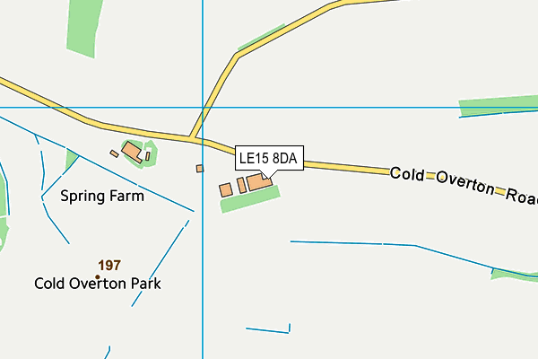 LE15 8DA map - OS VectorMap District (Ordnance Survey)