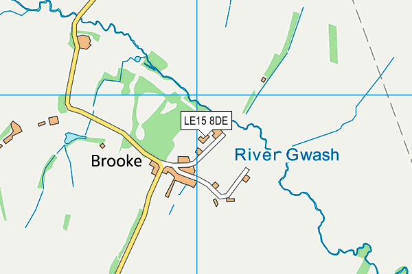 LE15 8DE map - OS VectorMap District (Ordnance Survey)