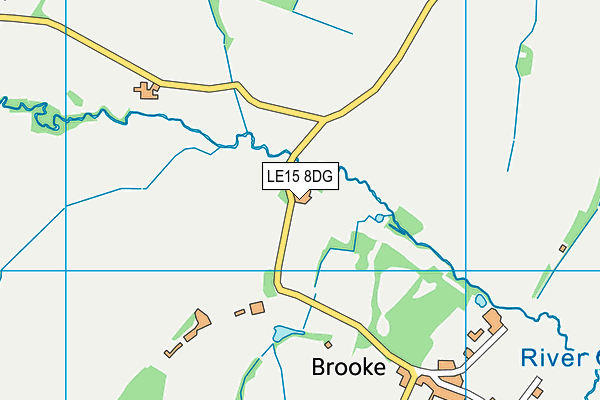 LE15 8DG map - OS VectorMap District (Ordnance Survey)