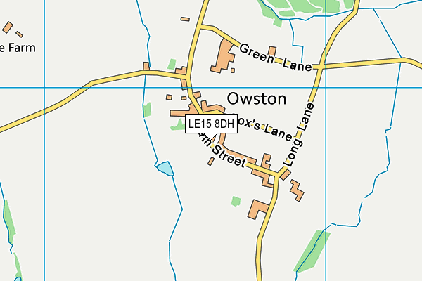 LE15 8DH map - OS VectorMap District (Ordnance Survey)