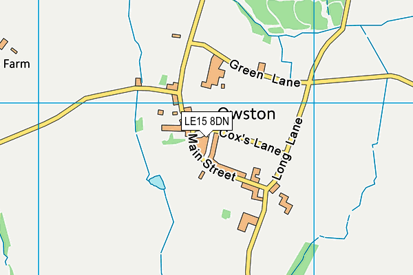 LE15 8DN map - OS VectorMap District (Ordnance Survey)