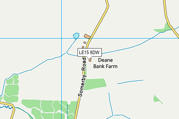 LE15 8DW map - OS VectorMap District (Ordnance Survey)