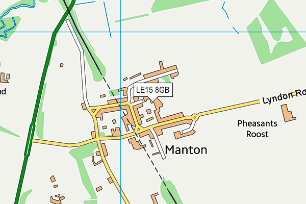 LE15 8GB map - OS VectorMap District (Ordnance Survey)