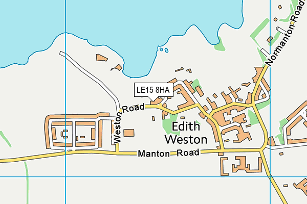 LE15 8HA map - OS VectorMap District (Ordnance Survey)
