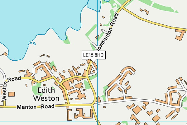 LE15 8HD map - OS VectorMap District (Ordnance Survey)